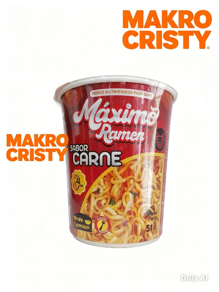 maximo ramen carne vaso