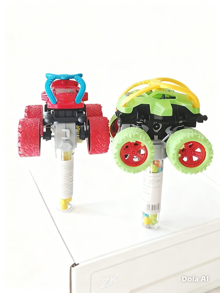 candy toy cuatriciclo con dulces