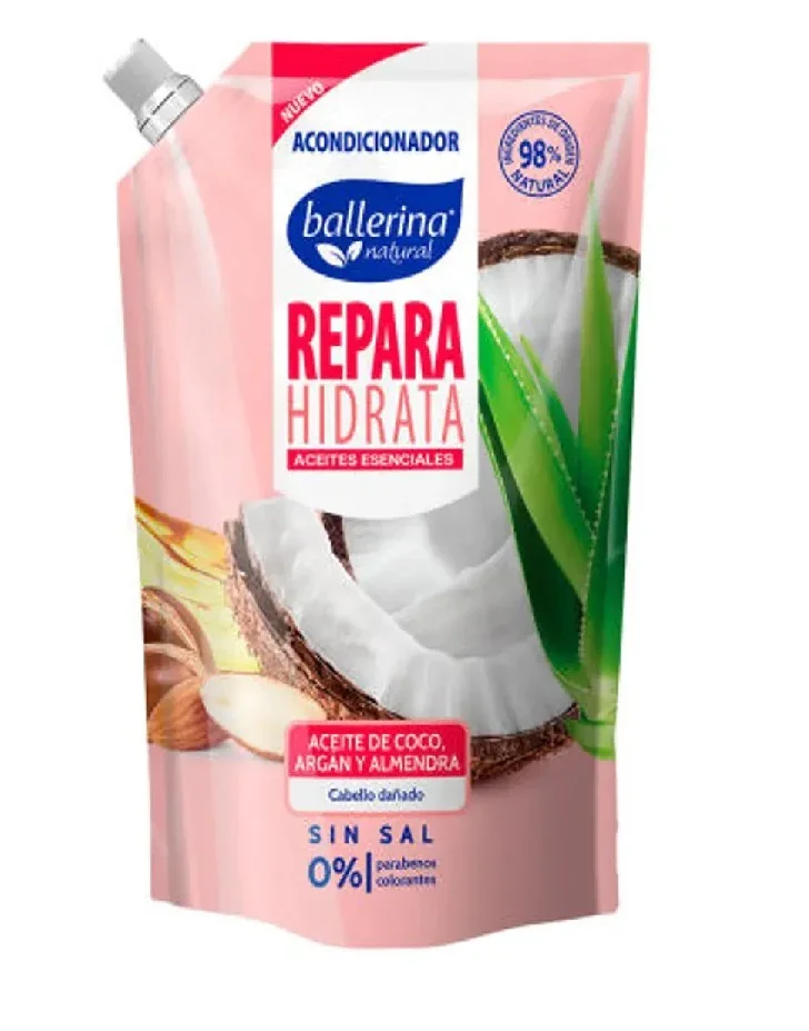 acondicionador ballerina 750ml coco y almendra