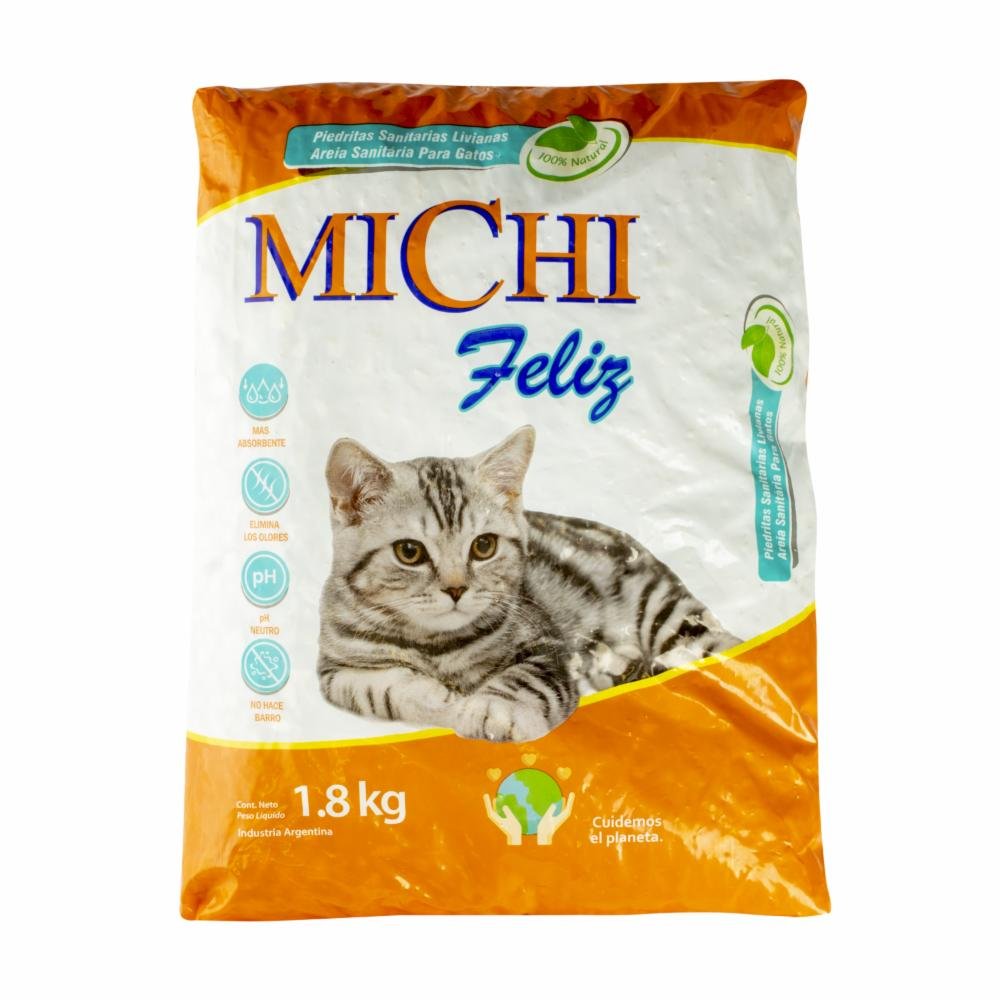 arena para gato michi feliz 1,8kg