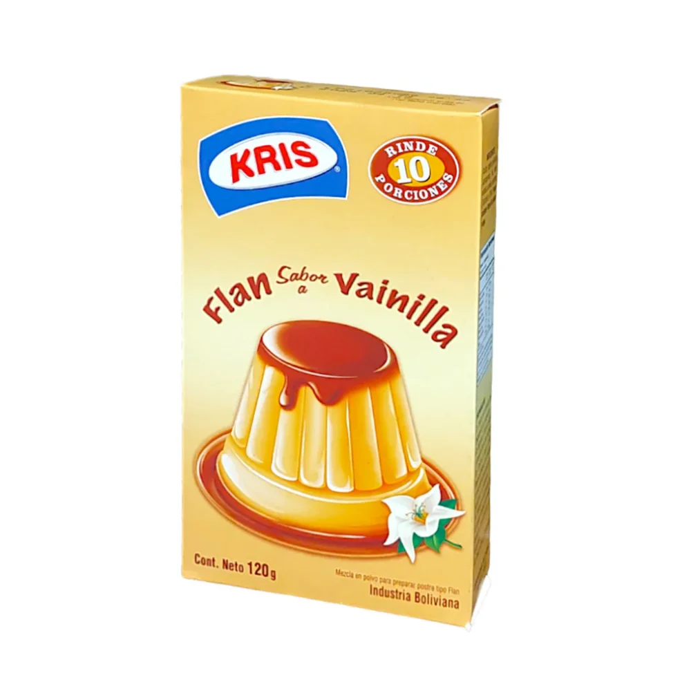 flan kris sabor vainilla 120g