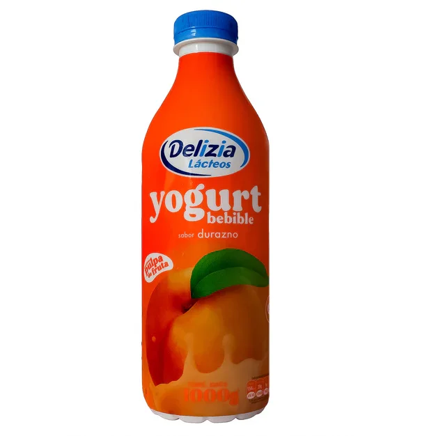 Delizia yogurt bebible con pulpa durazno x 1000gr