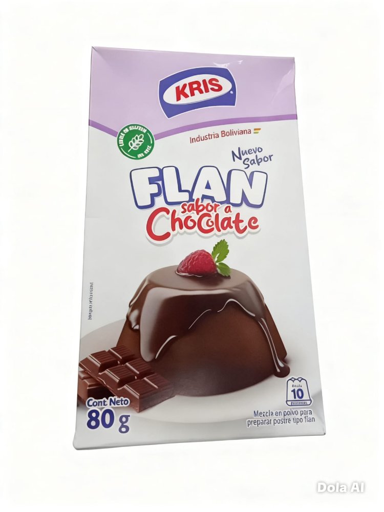 flan de chocolate 80g kris