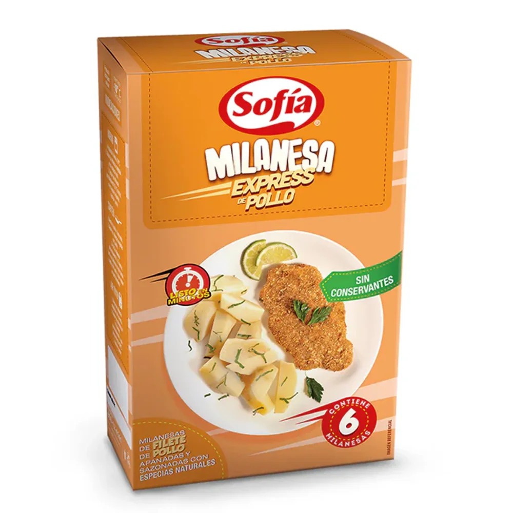 milanesa expres pollo en caja 6uni