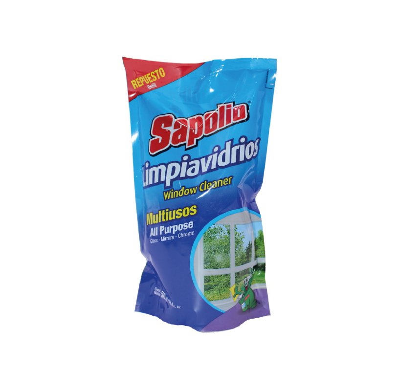 limpia vidrios sapolio lavanda 500ml sachet