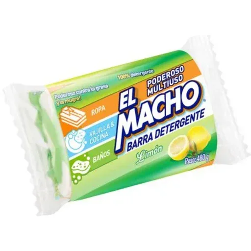 el macho detergente en barra limon 480g