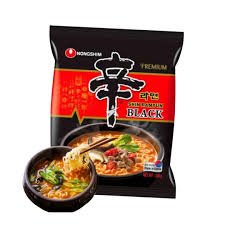 jin shin ramyun black picante 130g comida coreana