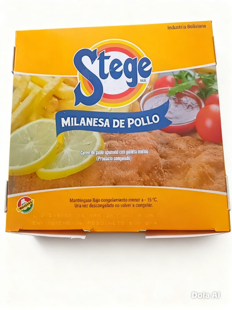 milanesa de pollo stege en caja