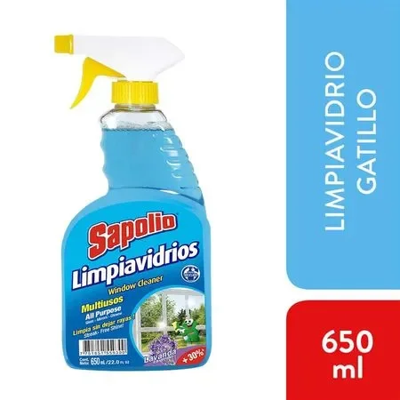 limpia vidrios sapolio 650ml gatillo