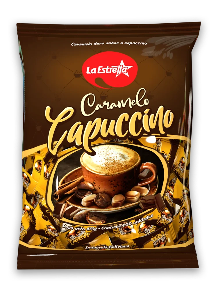 caramelo capuchino 470g 200uni la estrella