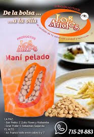 mani pelado los andes 454g