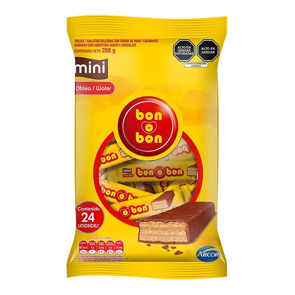 bon o bon wafer mini 24uni 288g