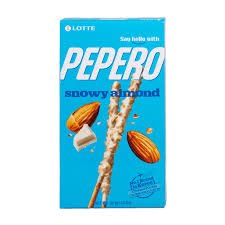 pepero almendra con chocolate blanco 32g