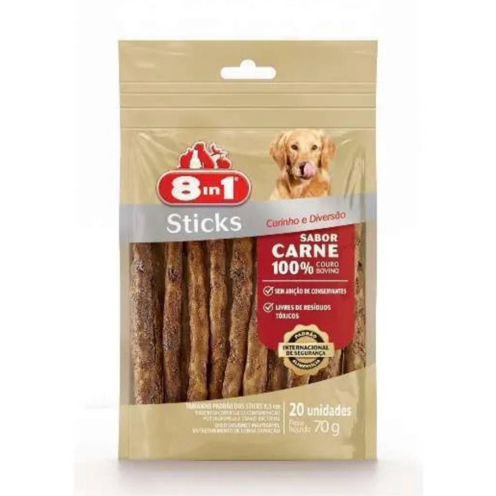 palitos para perro sabor a carne 20uni 8 en 1