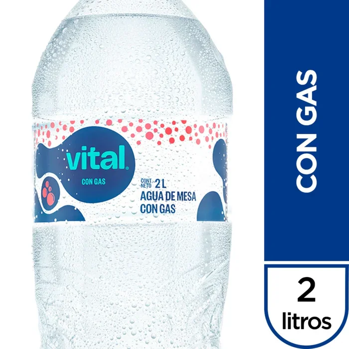 agua vital 2l con gas
