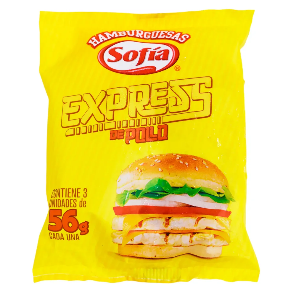 hamburguesa expres pollo sofia 56g