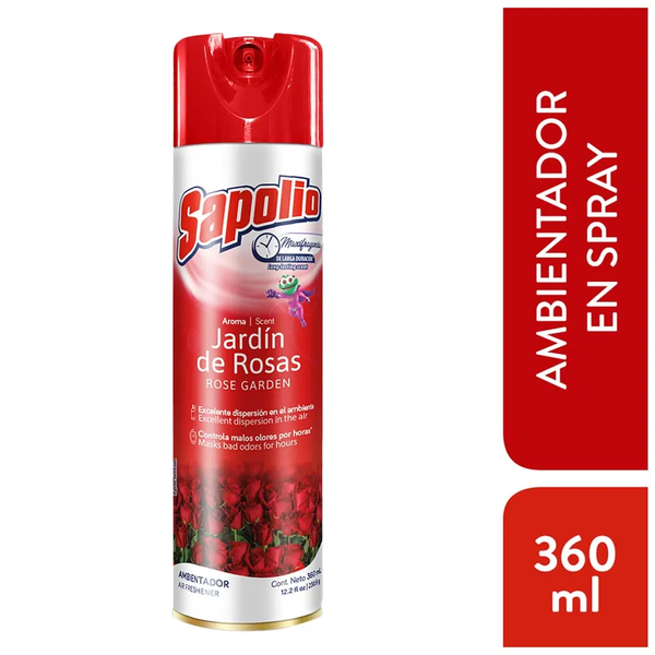 ambientador sapolio jardin de rosas 360ml