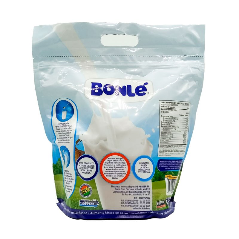 leche bonle en polvo 2kg