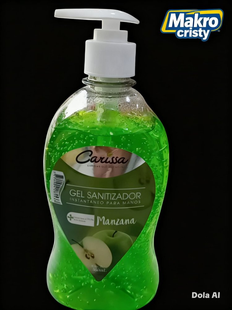 gel sanitizador manzana