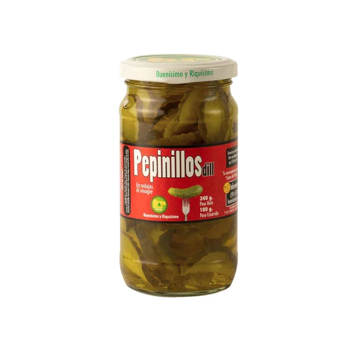 pepinllos en rodajas 360g tipo americano