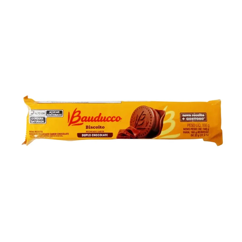 galleta con relleno bauducco duplo chocolate 108g