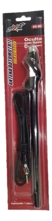 988ANTENA AUTOMOTRIZ VOLKSWAGEN DXR 015-104 CON LLAVE NEGRO