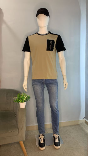 Playera verde con negra de caballero DKNY