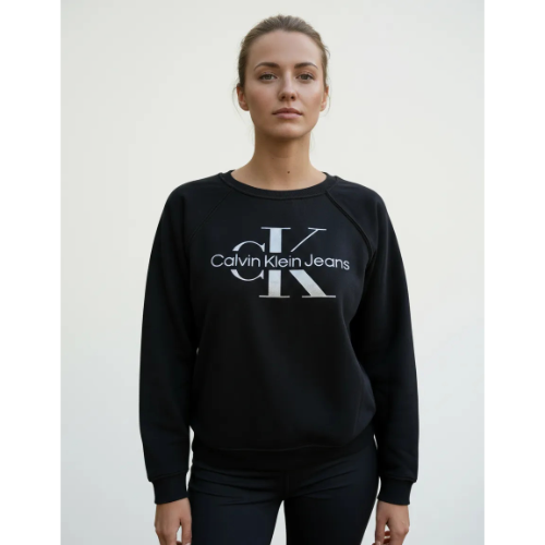 Sudadera negra CK muj M