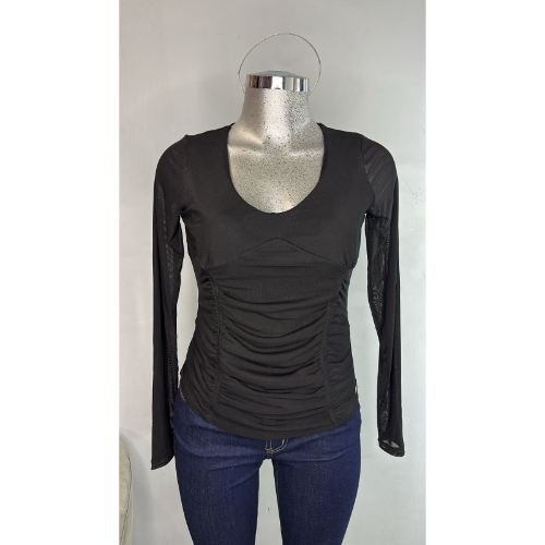 blusa negra muj guess M