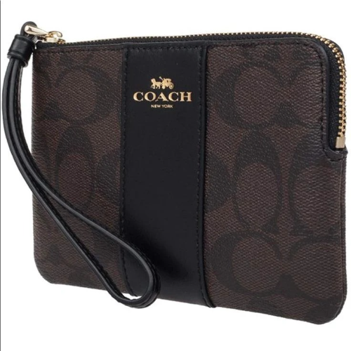 Muñequera coach negro café