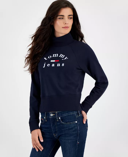SUETER TOMMY AZUL MUJER