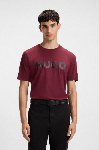 HUGO By Hugo Boss Men's Cotton Logo Crewneck T-Shirt
