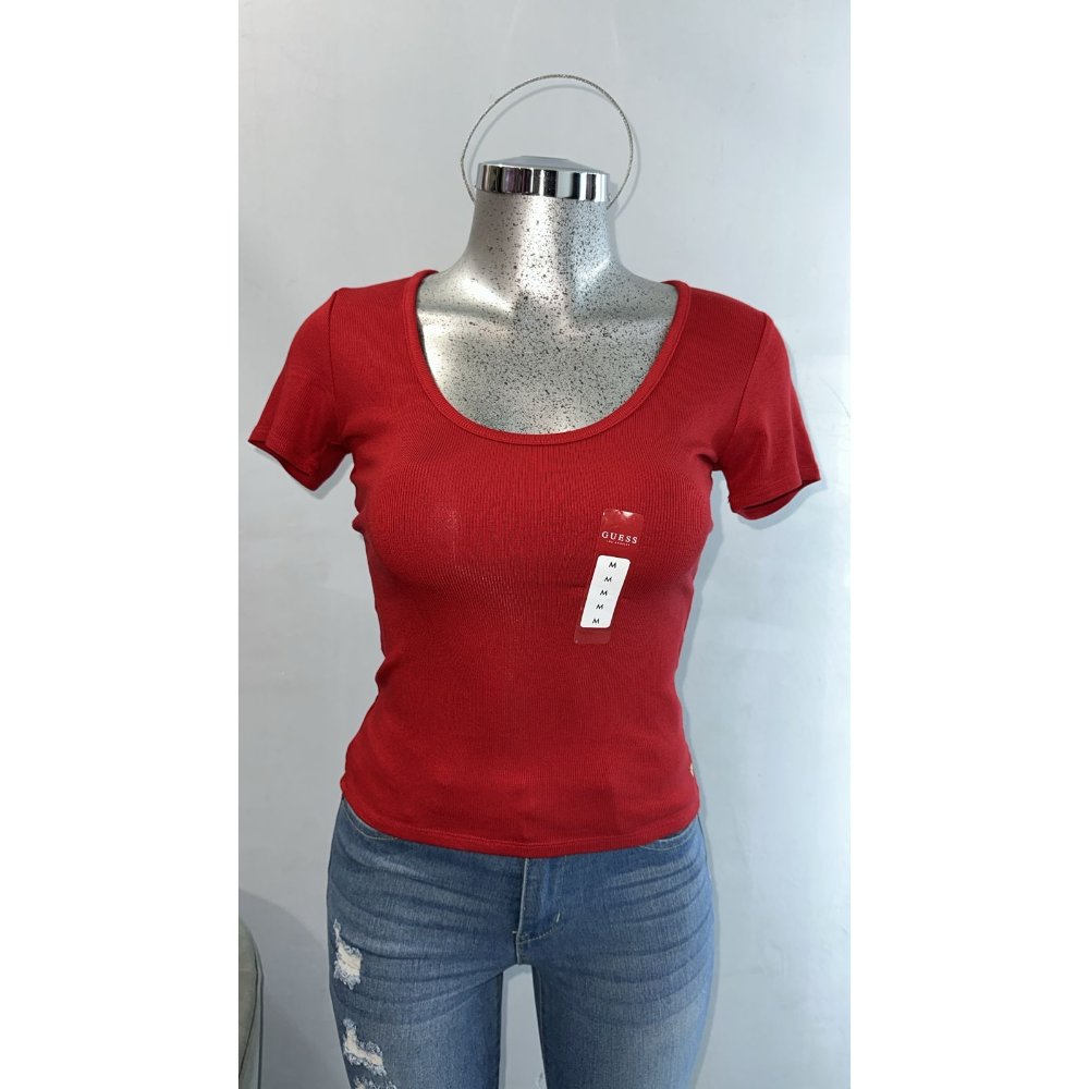 Playera roja Guess mujer M