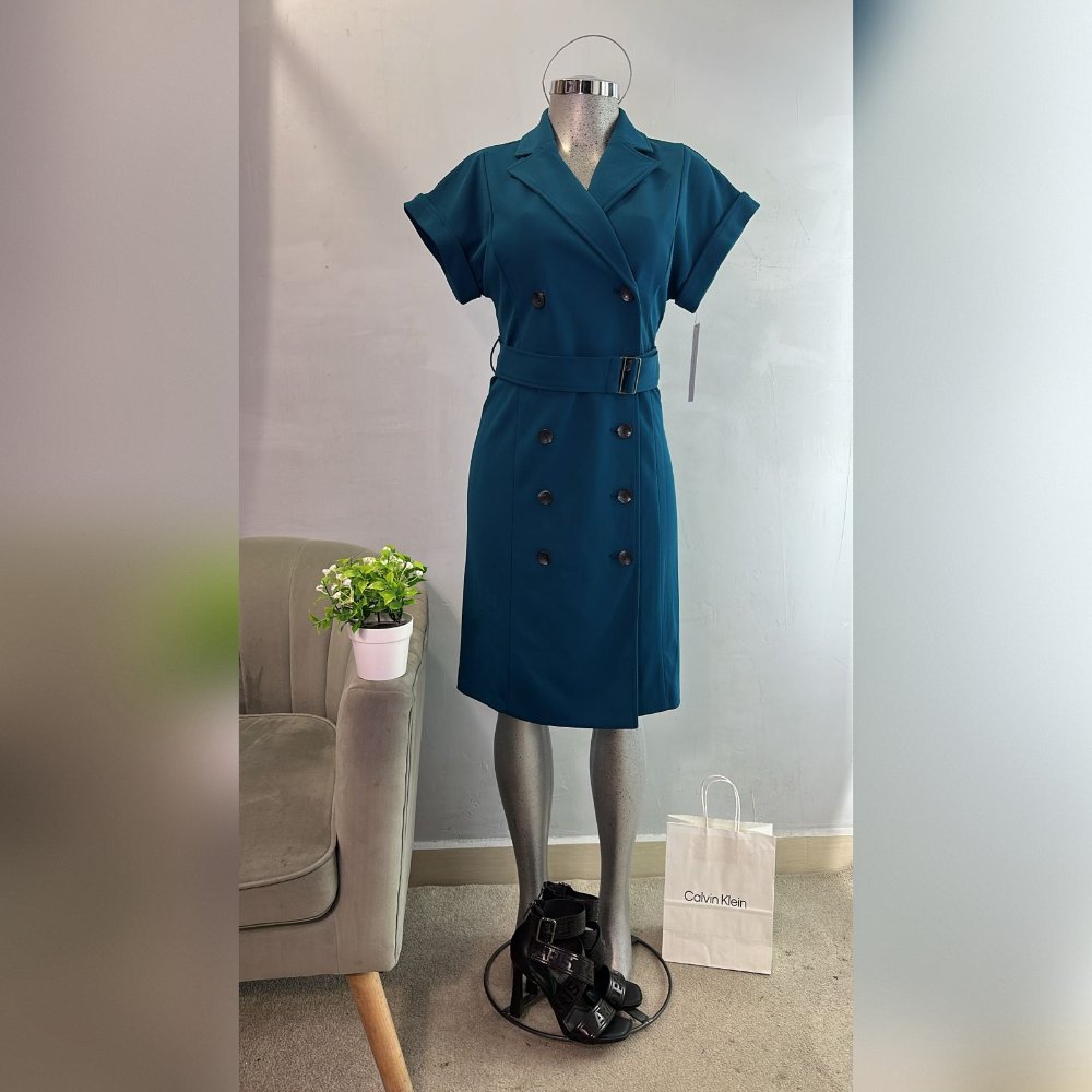 Calvin Klein Double Breasted Sheath Dress