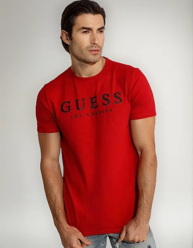 Playera roja Guess hom M