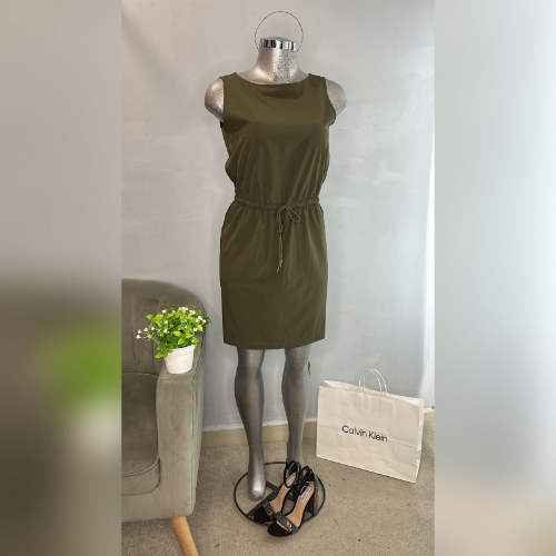 Vestido verde talla 4 Muj