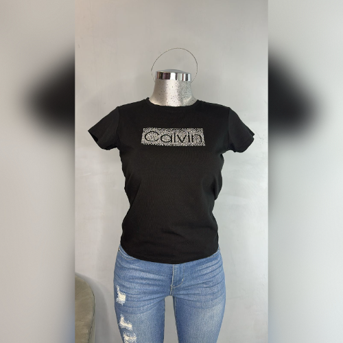 playera CK negra talla S