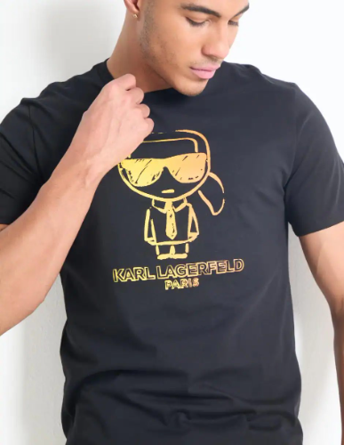 Playera negra hom karl  M