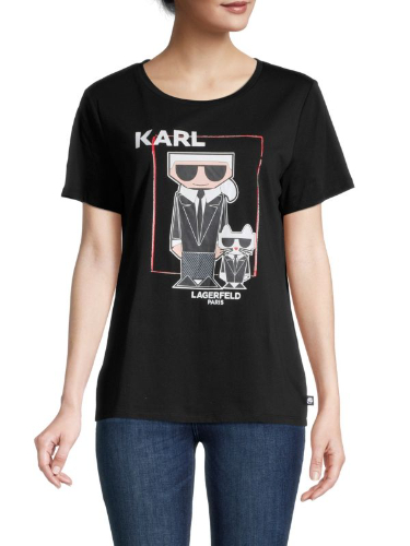 Playera de dama marca Karla XS color negro
