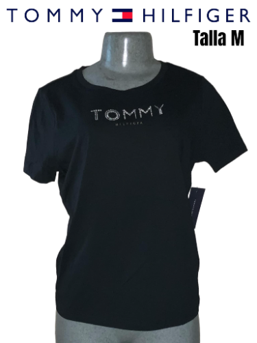 Playera negra Tommy mujer S