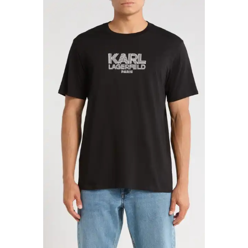 Playera negra Karl lagerfield paris hom M
