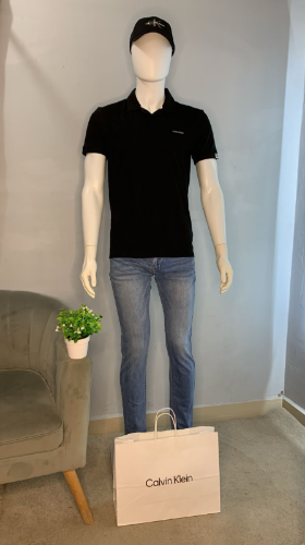 Polo negro CK S hom