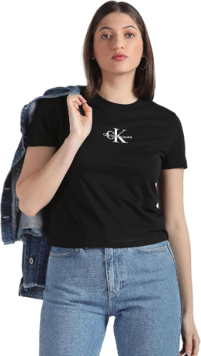 Playera negra i leve mujer S