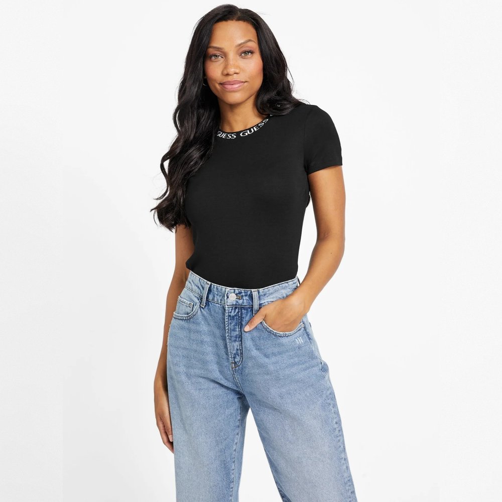 Playera negra Guess mujer xl
