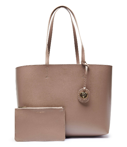 JET SET TRAVEL SMALL SAFFIANO LEATHER TOP-ZIP TOTE BAG
