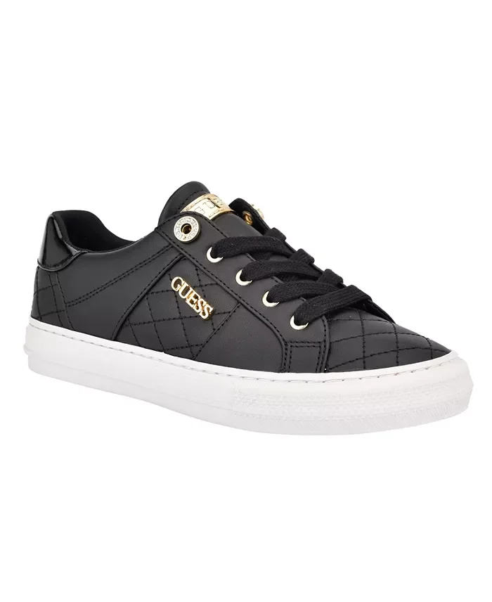 GUESS Women's Loven Lace-Up Sneakers black