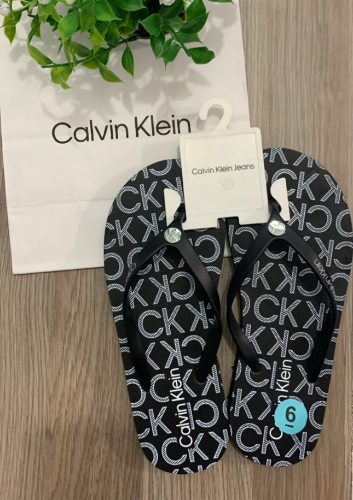 Sandalias negro blanco muj 6 ck