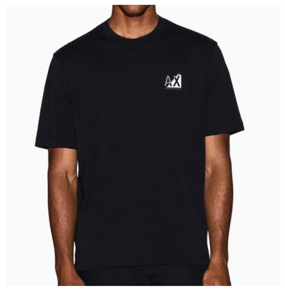 AX Armani Exchange Men's AX  Badge T-Shirt