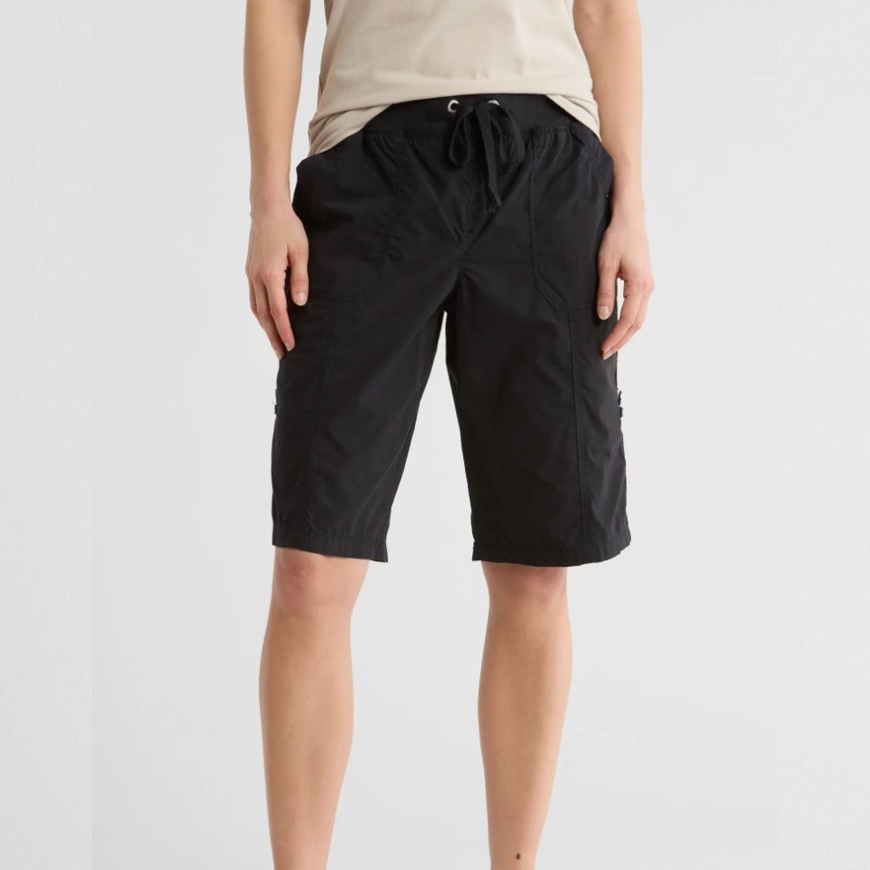 DKNY Peached Poplin Convertible Shorts
