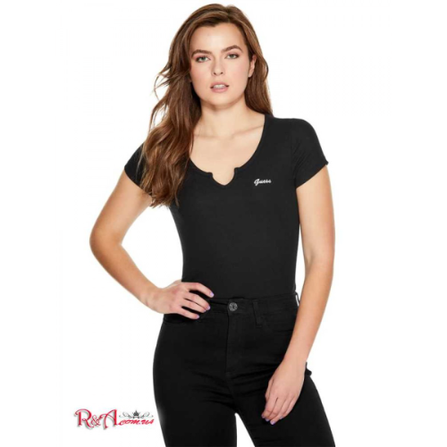 Suéter playera negro Guess mujer L